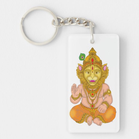 Lord Narsimha Keychain (Voorkant)