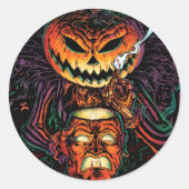Lord O' Lanterns Ronde Horror Sticker - Halloween (Voorkant)