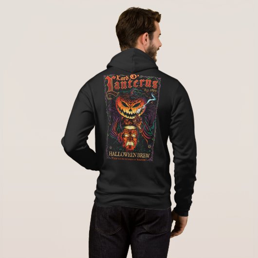 Lord O’ Lanterns Unisex Hoodie – Haunted Brew (Achterkant volledig)