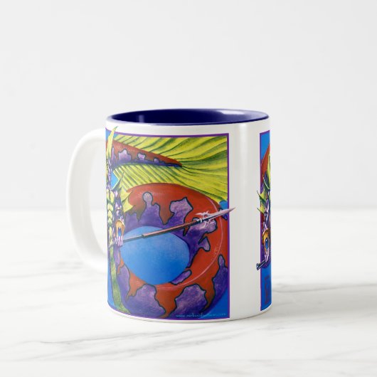 Lord of Atlantis Tweekleurige Koffiemok (Voorkant links)