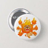 Lord of Fire! Button Badge (schattige cartoon leeu (Voorkant /achterkant)