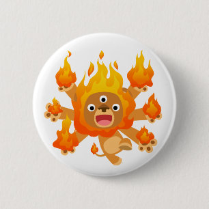 Lord of Fire! Button Badge (schattige cartoon leeu