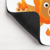 Lord of Fire! (schattige cartoon leeuw) Mousepad Muismat (Hoek)