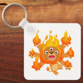 Lord of Fire! (schattige cartoon leeuw) Sleutelhan Sleutelhanger (Voorkant)