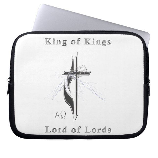 Lord of Lords Koning der Koningen Laptop Sleeve (Voorkant)