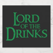 Lord of the Drinks Sparkling Wijnetiket (Enkel label)