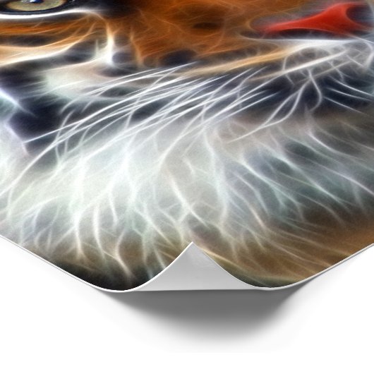 Lord of the Indian Oerwouden, The Royal Bengal Tig Poster (Hoek)