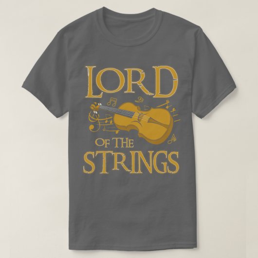Lord of the Strings Violin T-shirt (Design voorkant)