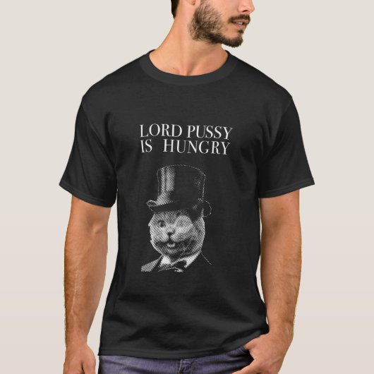 LORD PUSSY IS HONGER T-SHIRT (Voorkant)