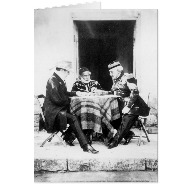 Lord Raglan, Omar Pasha en General Pelissier, (Voorkant)