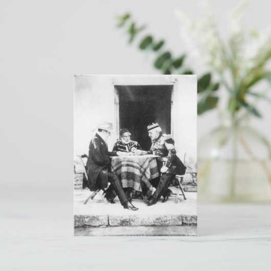 Lord Raglan, Omar Pasha en General Pelissier, Briefkaart (Staand voorkant)