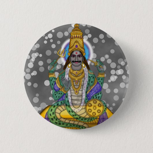 Lord Rahu Knop Badge Ronde Button 5,7 Cm (Voorkant)