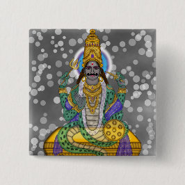 Lord Rahu Knop Badge Vierkante Button 5,1 Cm