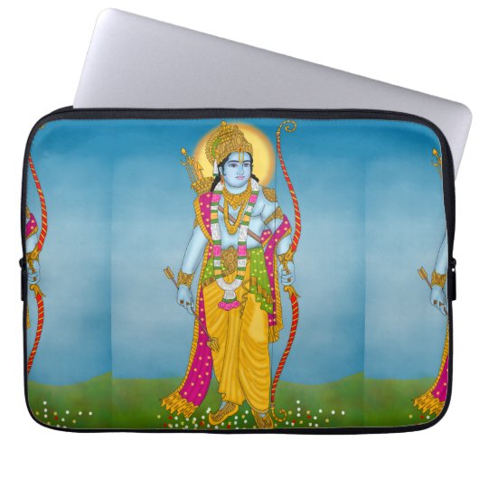 Lord Ram Laptop Case – Divine Protection Design (Voorkant)
