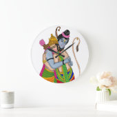 Lord Rama and Hanuman Clock Grote Klok (Huis)