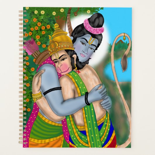 Lord Rama & Hanuman Kantoorartikelen Planner (Voorkant)