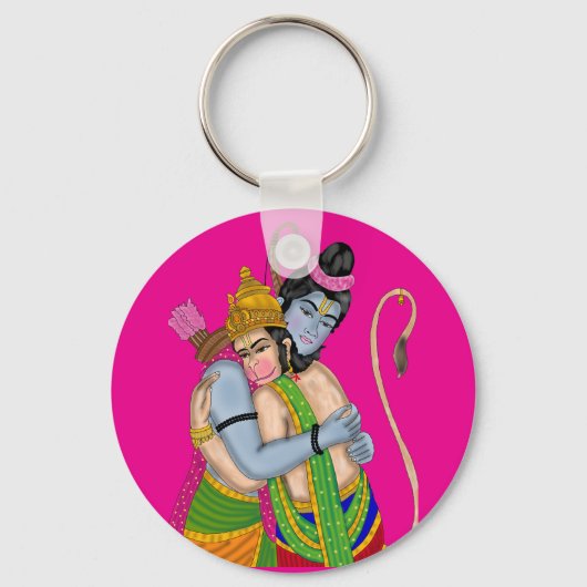 Lord Rama & Hanuman Keychain (Voorkant)
