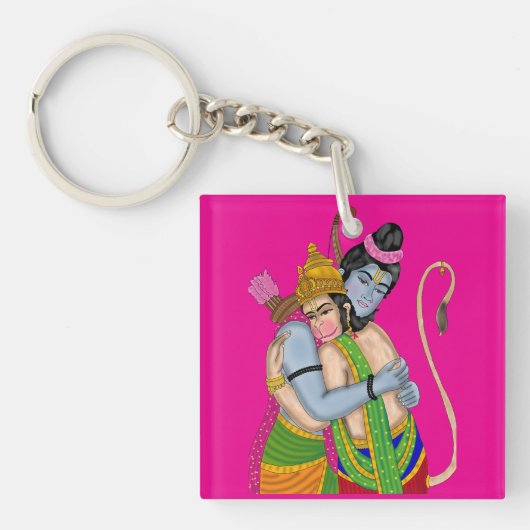 Lord Rama & Hanuman-sleutelhanger Sleutelhanger (voorkant)