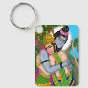 Lord Rama & Hanuman-sleutelhanger Sleutelhanger