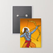 Lord Rama-knop Button (Voorkant / Achterkant)