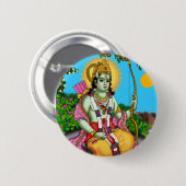 Lord Rama-knop Ronde Button 5,7 Cm (Voorkant /achterkant)