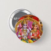 Lord Rama Ronde Button 5,7 Cm (Voorkant /achterkant)
