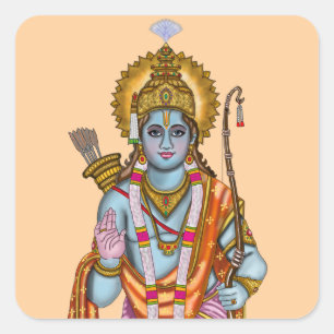 Lord Rama-sticker Vierkante Sticker