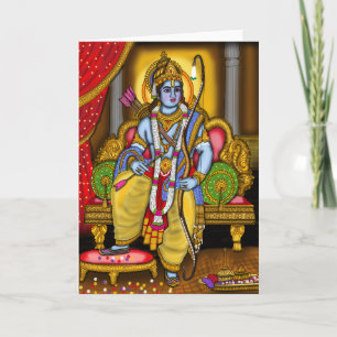 Lord Rama Wenskaart Kaart