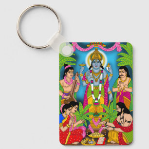 Lord Satyanarayan-sleutelhanger Sleutelhanger