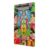 Lord Satyanarayan wandklok Mini Klembord (Angled2)