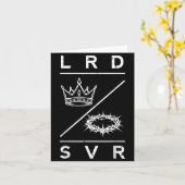 Lord Saviour Crown Christian God Jesus Bible Men W Kaart (Gele Bloem)