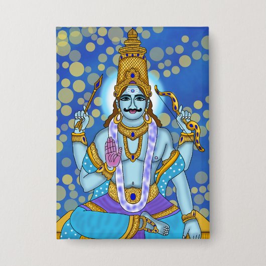 Lord Shani Dev-knop Button (Voorkant)