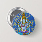 Lord Shani Dev-knop Ronde Button 5,7 Cm (Voorkant /achterkant)