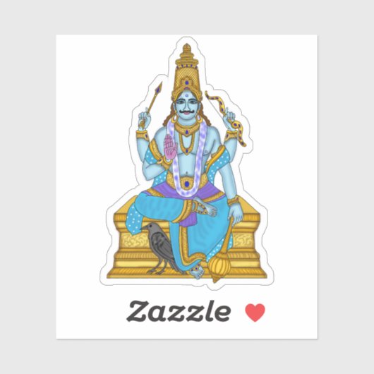 Lord Shani Dev Sticker (Vel)