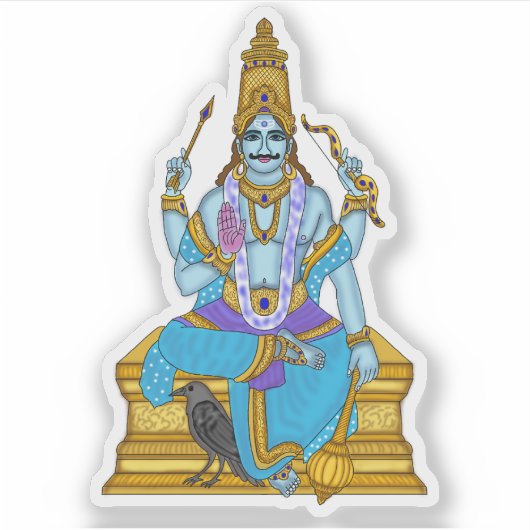 Lord Shani Dev Sticker (Voorkant)