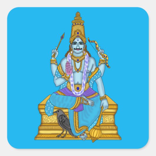 Lord Shani Dev-sticker Vierkante Sticker (Voorkant)