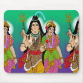 Lord Shiv-Parvati Mouse Pad Muismat (Voorkant)