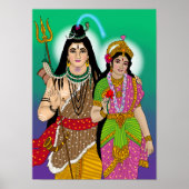 Lord Shiv-Parvati Poster (Voorkant)