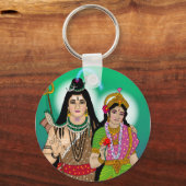 Lord Shiv Parvati Sleutelhanger (Voorkant)