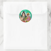 Lord Shiv Parvati Sticker (Tas)