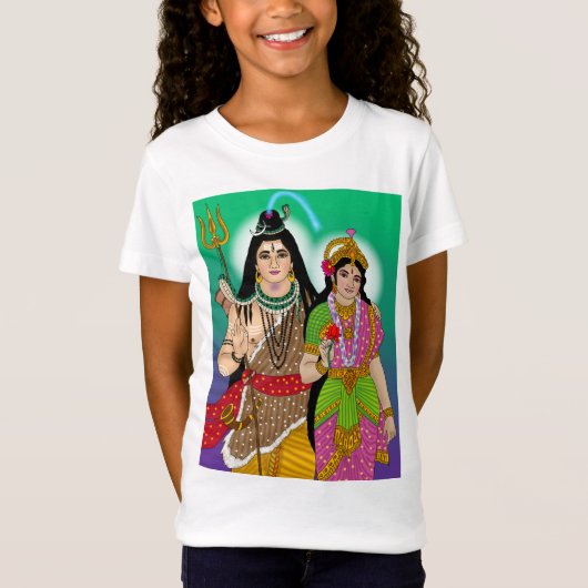 Lord Shiv Parvati T-shirt (Voorkant)