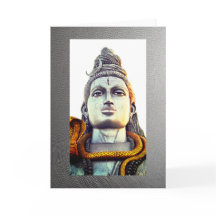 Lord Shiva, 5" x 7" gevouwen Wenskaart