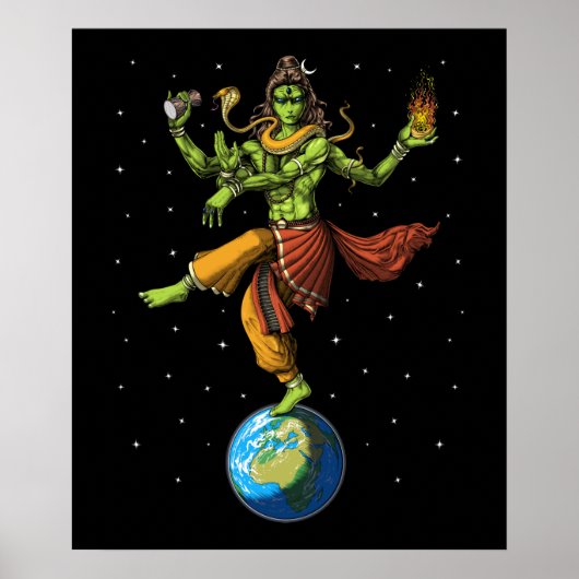 Lord Shiva Alien Poster (Voorkant)