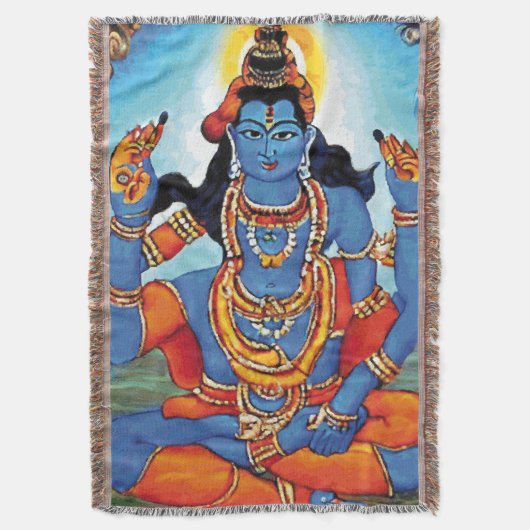 Lord Shiva - Blanket Deken (Voorkant Verticaal)