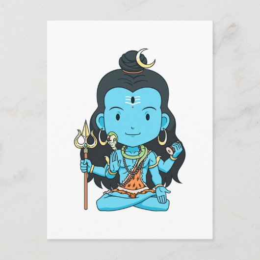 Lord Shiva Briefkaart (Voorkant)
