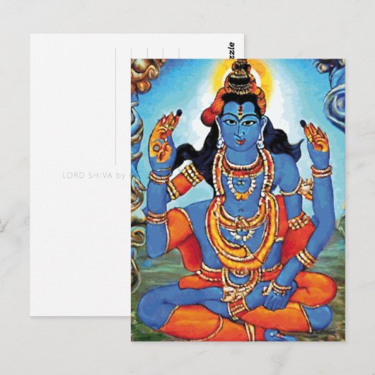 Lord Shiva - Briefkaart (Voorkant / Achterkant)