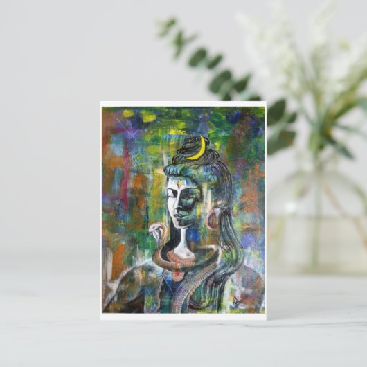 Lord Shiva briefkaart (Staand voorkant)