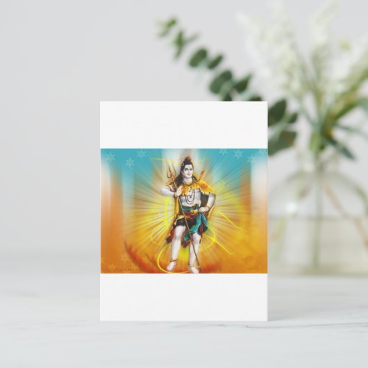 LORD SHIVA BRIEFKAART (Staand voorkant)