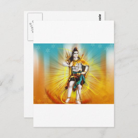 LORD SHIVA BRIEFKAART (Voorkant / Achterkant)