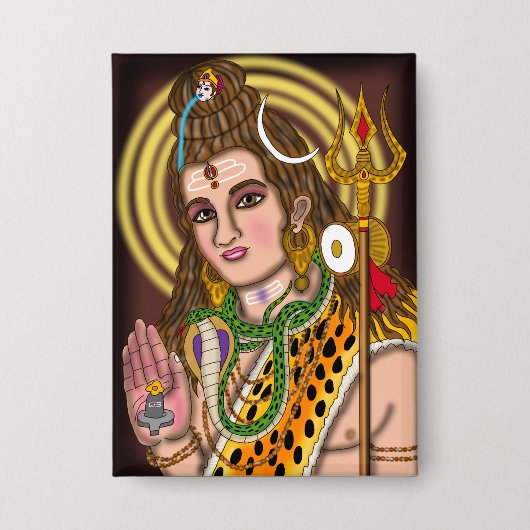 Lord Shiva Button (Voorkant)